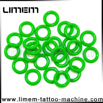 Le plus récent professionnel populaire coloré Tattoo Machine Silicone Green O Ring